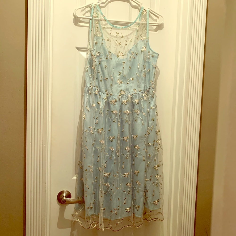 Vintage style embroidered dress